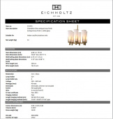 Ljuskrona Dino, antik mässingsfinish, Eichholtz- 115215 Ljuskrona Dino, antik mässingsfinish, Eichholtz- 115215