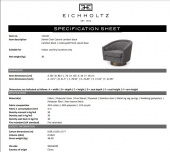 Vridstol Catene, Cambon svart, Eichholtz -115427 Vridstol Catene, Cambon svart, Eichholtz -115427