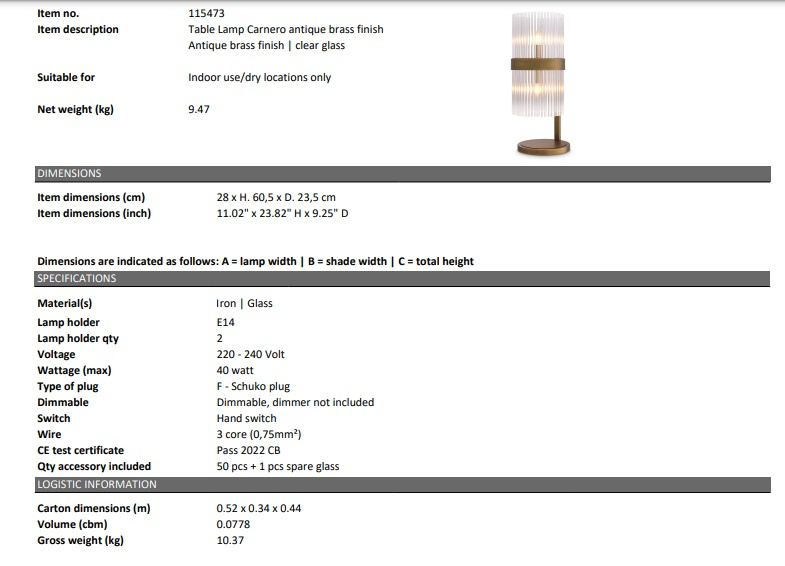 Bordslampa Carnero-115473