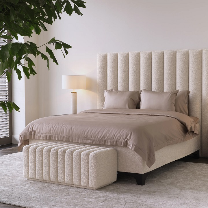 Bente bänk, bouclé kräm, Eichholtz - 115494