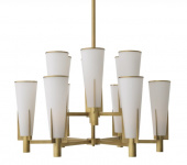 Ljuskrona dubbel Dino, antik mässingsfinish, Eichholtz- 115496 Ljuskrona dubbel Dino, antik mässingsfinish, Eichholtz- 115496