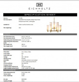 Ljuskrona dubbel Dino, antik mässingsfinish, Eichholtz- 115496 Ljuskrona dubbel Dino, antik mässingsfinish, Eichholtz- 115496