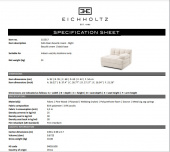 Soffa Dean höger, bouclé kräm, Eichholtz- 115517 Soffa Dean höger, bouclé kräm, Eichholtz- 115517