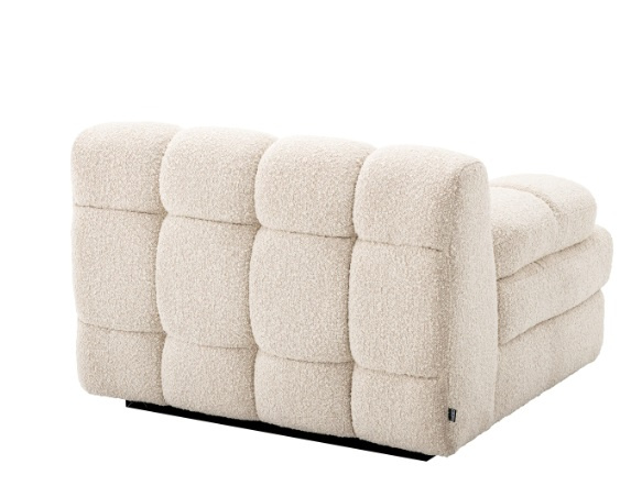 Soffa Dean vänster, bouclé kräm, Eichholtz- 115518