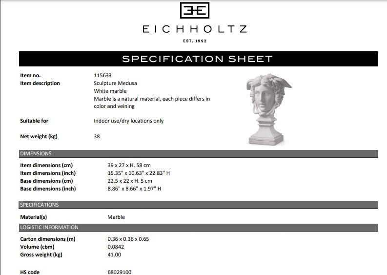 Skulptur Medusa-115633