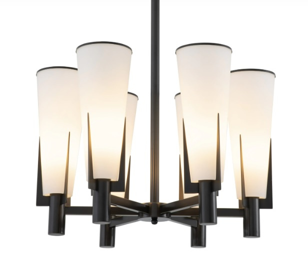 Ljuskrona Dino, brons höjdpunkt finish, Eichholtz- 115764