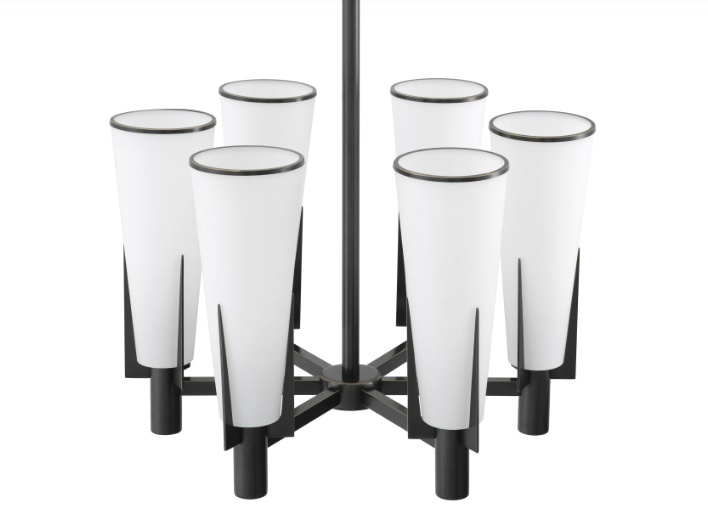 Ljuskrona Dino, brons höjdpunkt finish, Eichholtz- 115764