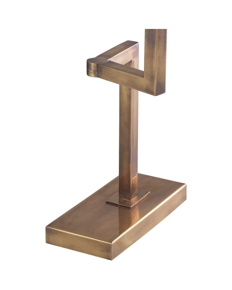 Bordslampa Cambell vintage mässingsfinish inkl skugga, Eichholtz- 115766