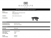 Soffbord Briël S, kolgrå fanér, Eichholtz- 116206 Soffbord Briël S, kolgrå fanér, Eichholtz- 116206