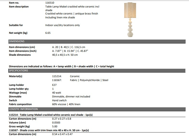 Mabel bordslampa-116510