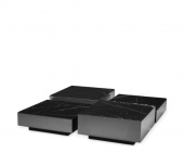 Soffbord Esposito, set med 4 stycken, svart marmor, Eichholtz- 116524 Soffbord Esposito, set med 4 stycken, svart marmor, Eichholtz- 116524
