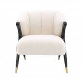 Stol Pavone bouclé cream, Eichholtz-116565 Stol Pavone bouclé cream, Eichholtz-116565