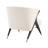 Stol Pavone bouclé cream, Eichholtz-116565 Stol Pavone bouclé cream, Eichholtz-116565