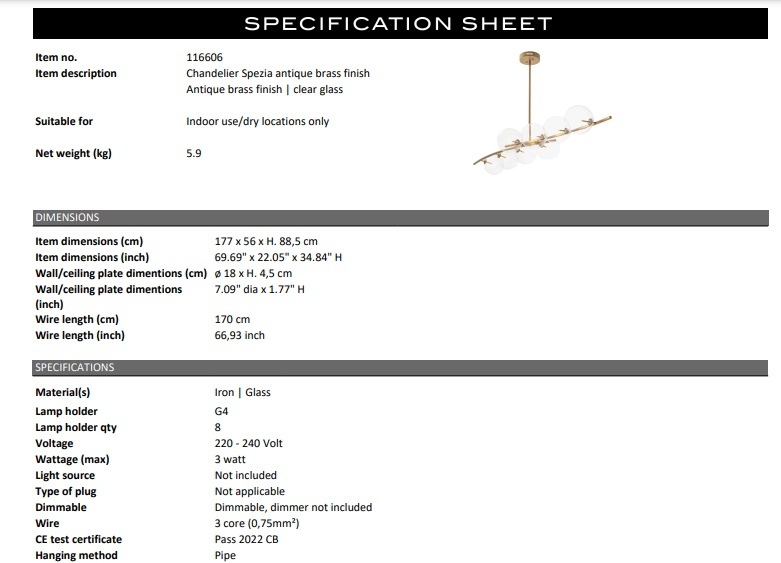 Taklampan Spezia -116606