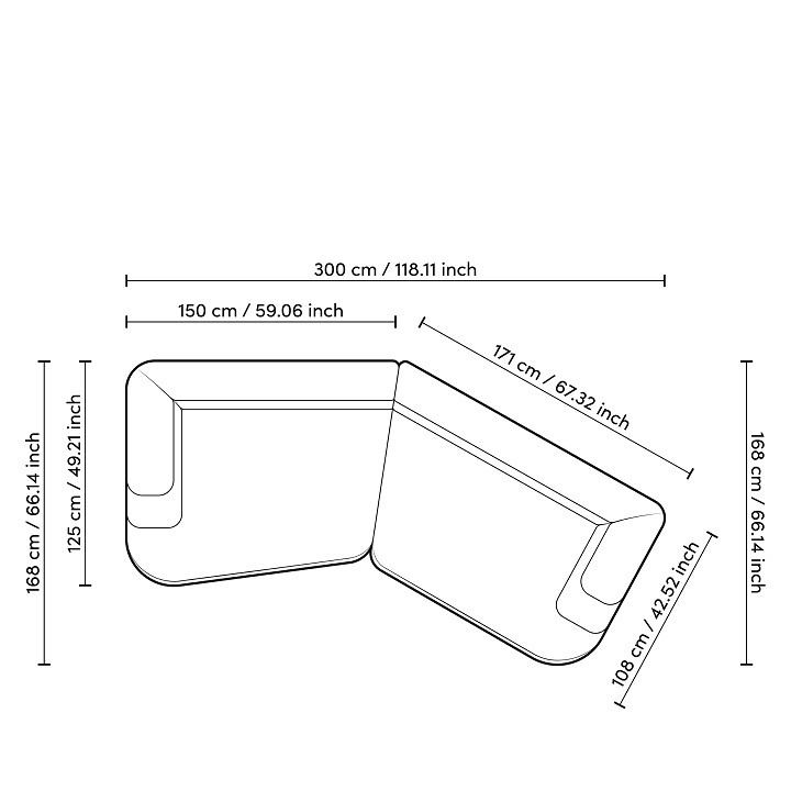 Soffa Malaga L, Lyssa off-white, Eichholtz- 116722