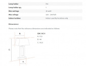 Bordslampa Odessa, Eichholtz- 116860 Bordslampa Odessa, Eichholtz- 116860