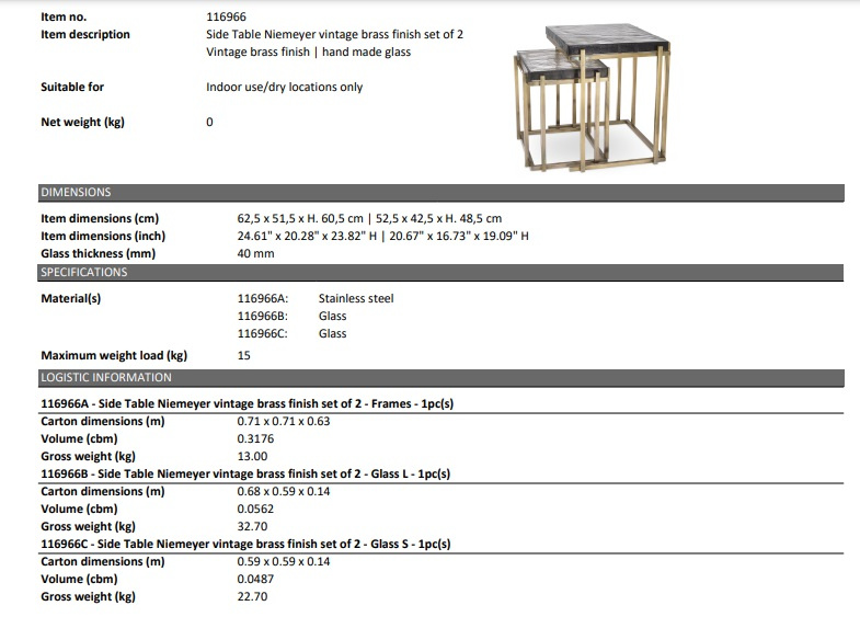 Niemeyer sidobord set om två-116966