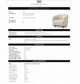 Agostino Fåtölj Nuoro beige, Eichholtz - 117147 Agostino Fåtölj Nuoro beige, Eichholtz - 117147