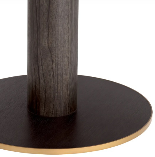 Matbord Astro, med mörkbrun ekfanér, Eichholtz- 117384