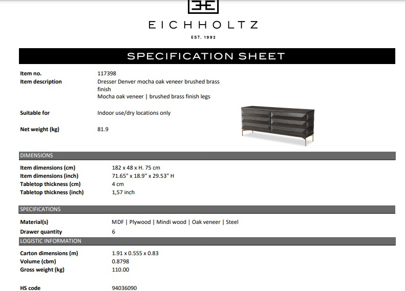 Klädkommod Denver-117398