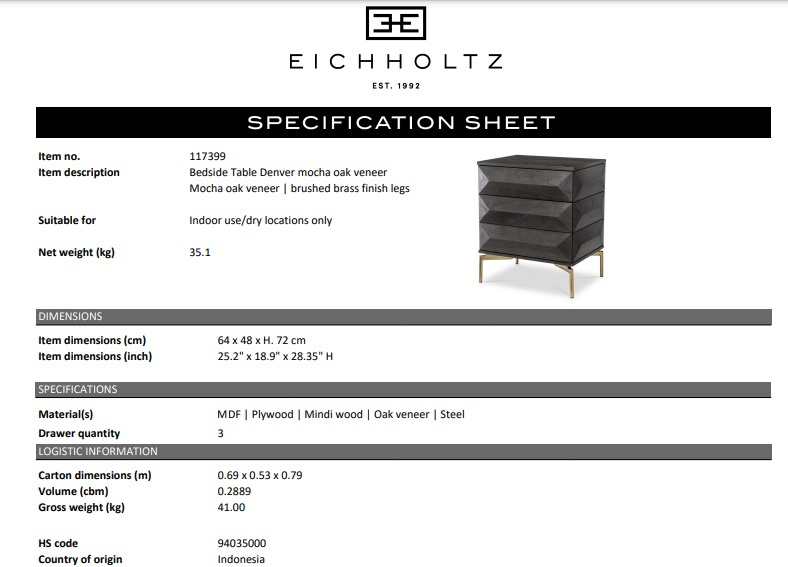 Denver sängbord-117399