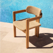 Utomhus matstol Donato i naturlig teak-117419 Utomhus matstol Donato i naturlig teak-117419