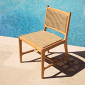 Utomhusmatstol Pivetti i naturlig teak-117428 Utomhusmatstol Pivetti i naturlig teak-117428