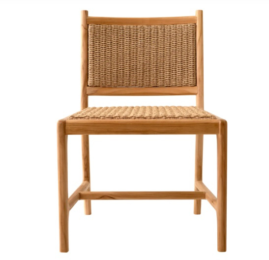 Utomhusmatstol Pivetti i naturlig teak-117428