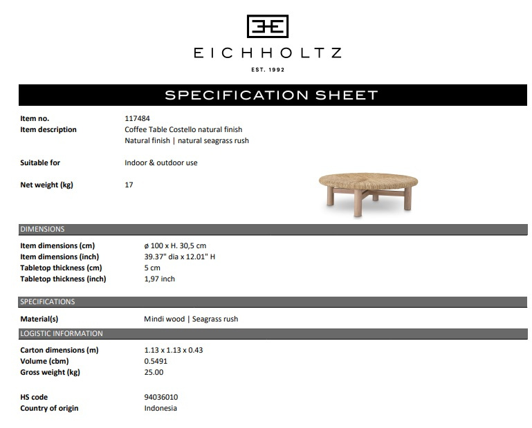 Soffbord Costello natur-117484