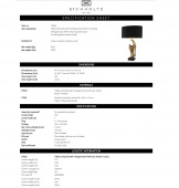 Bordslamp Brunetti, Eichholtz- 117523 Bordslamp Brunetti, Eichholtz- 117523