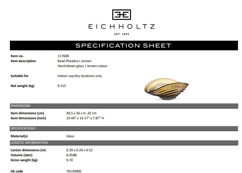 Skål Pheadra L, Eichholtz-117608