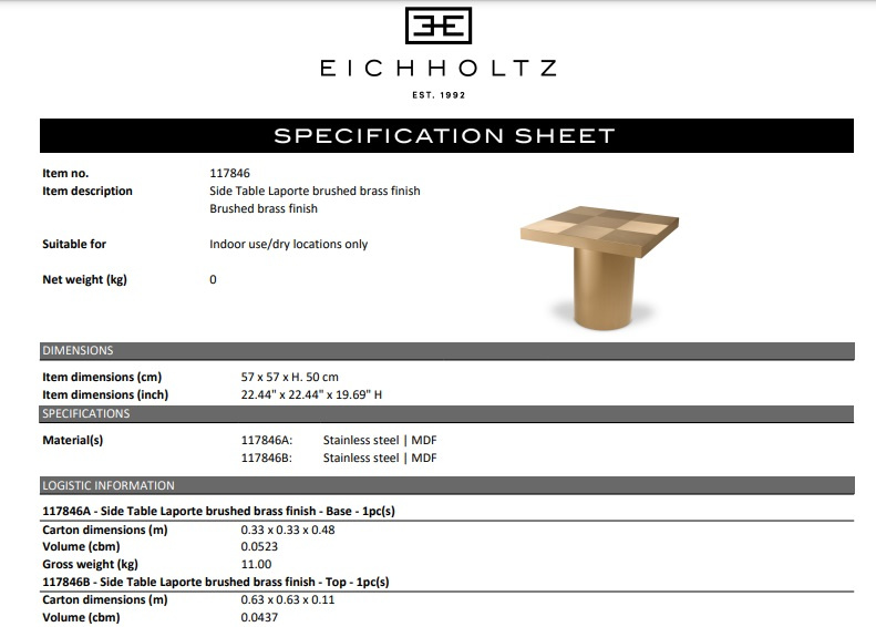 Sidobord Laporte-117846