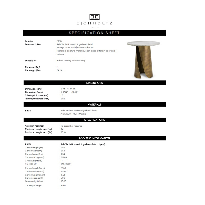 Sidobord Nuova, Eichholtz- 118174