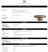 Eichholtz Soffbord Claremore Runt - 118362 Eichholtz Soffbord Claremore Runt - 118362