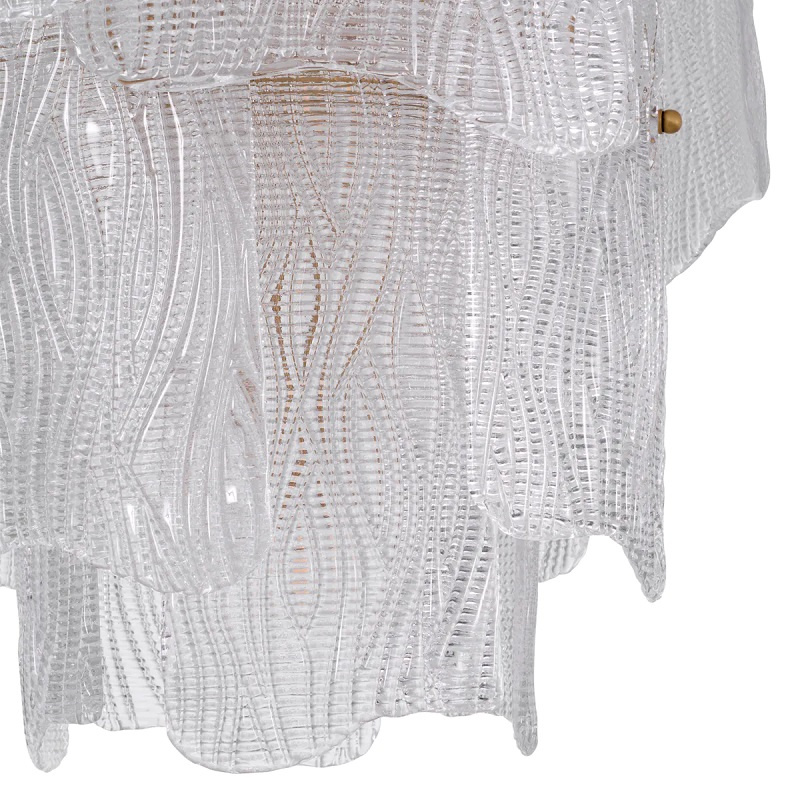 Ljuskrona Asinara S klart texturerat glas, Eichholtz-118762