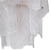 Ljuskrona Asinara S klart texturerat glas, Eichholtz-118762 Ljuskrona Asinara S klart texturerat glas, Eichholtz-118762