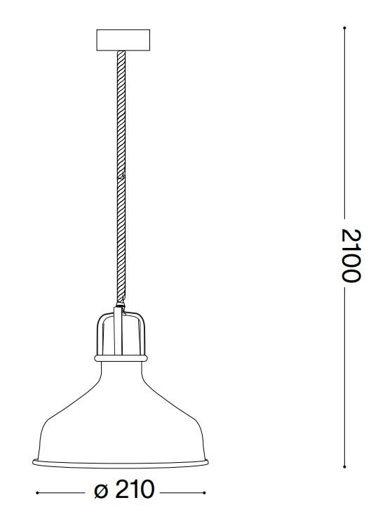 Taklampa svart Eris SP1, Ideal Lux-249056