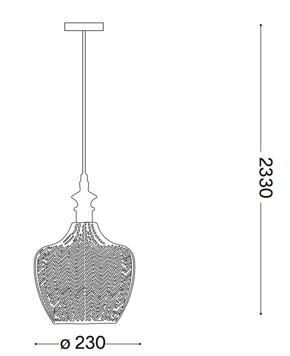 Hänglampor Lord SP1 fume, Ideal Lux-263649