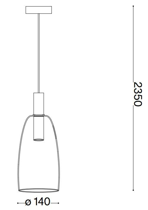 Ideal Lux Coco hänglampa svart-275543