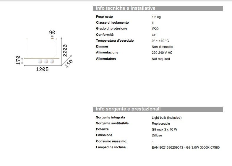 Taklampa Perline SP3, gyllene, Ideal Lux-282114