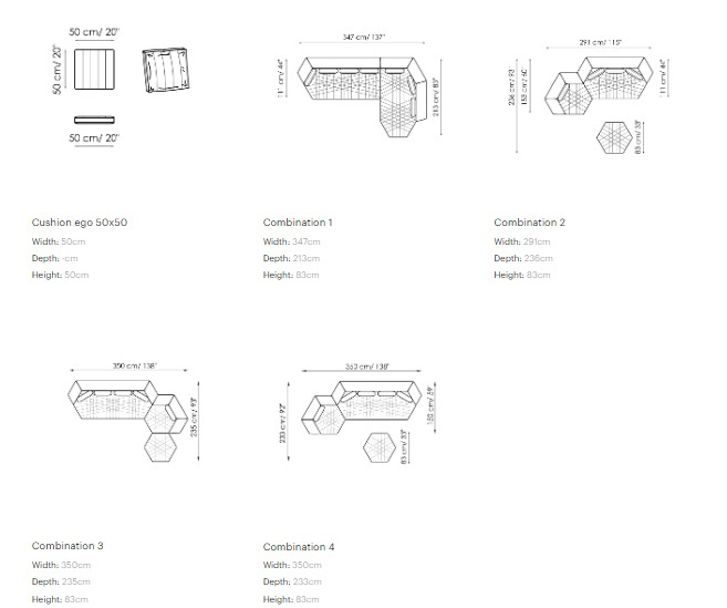 Modulsoffa Panorama, Bonaldo