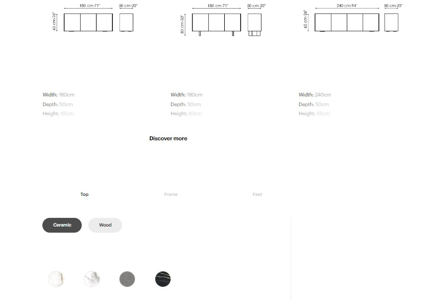 Träkonsol Outline, Bonaldo