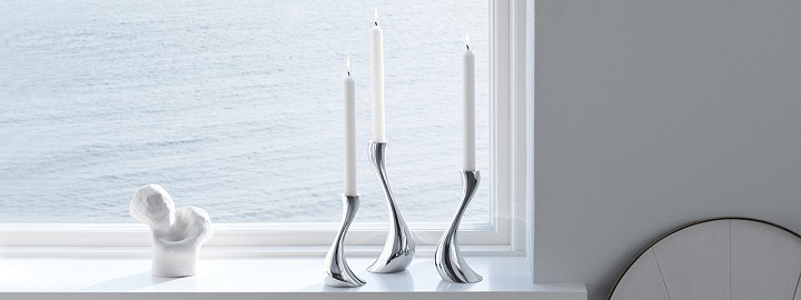 Georg Jensen Cobra Floor ljusstake, Medium - 3586632