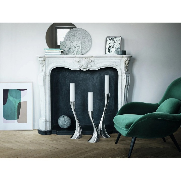 Georg Jensen Cobra Floor ljusstake, Large - 3586633