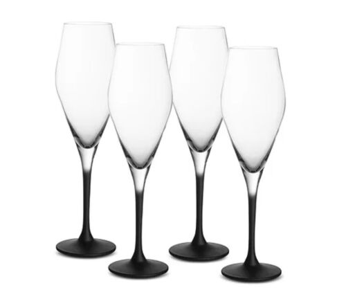 Set med 4 champagneglas, Manufacture Rock, Villeroy&Boch-402829
