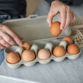 Koziol Eggs To Go Äggkartong för 10 ägg Beige, 7179700