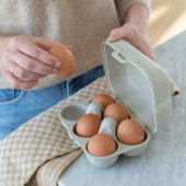 Koziol Eggs To Go Mini Äggkartong för 6 ägg Beige, 7186700