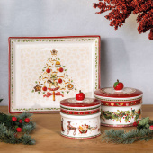 Villeroy och Boch Winter Bakery Delight kakburk, medelstor, porslin, röd, Ø 14 cm, 1486124524 Villeroy och Boch Winter Bakery Delight kakburk, medelstor, porslin, röd, Ø 14 cm, 1486124524