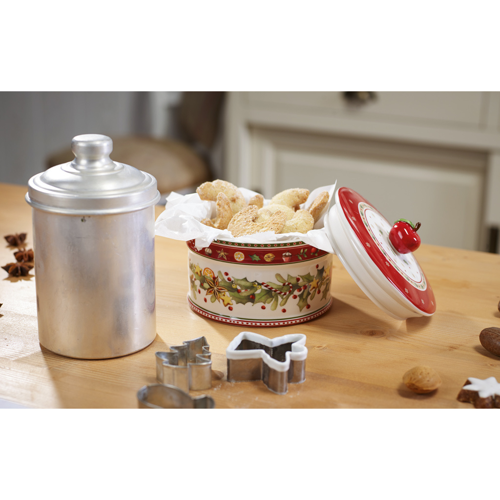 Villeroy och Boch Winter Bakery Delight kakburk, medelstor, porslin, röd, Ø 14 cm, 1486124524
