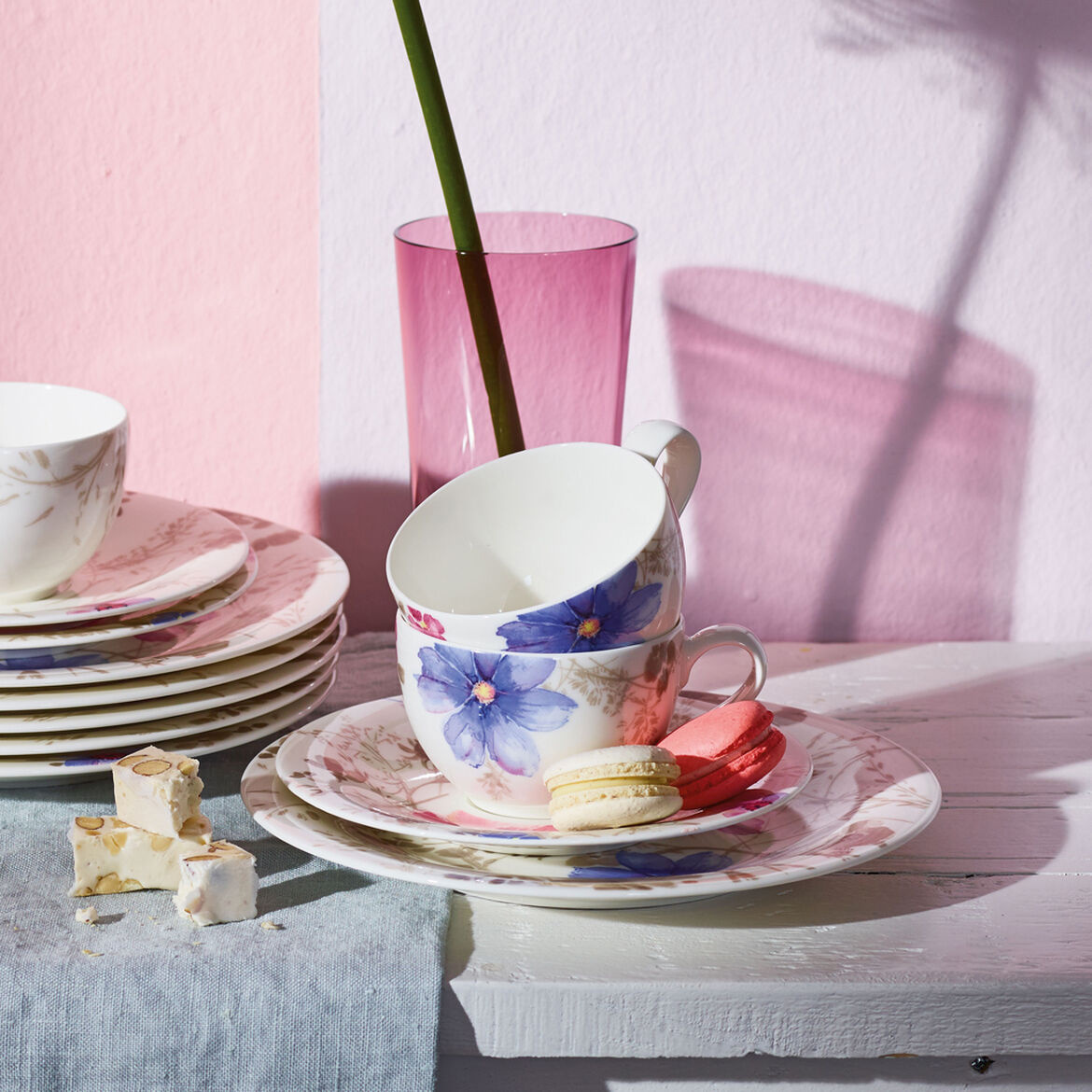 Kaffekopp Mariefleur Gris Basic 0.25 l-Villeroy and Boch, 1041041300